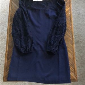 White House Black Market Dresses - WHBM Navy Dress with Bell sleeves White House Black Market Dresses - WHBM Navy Dress with Bell sleeves